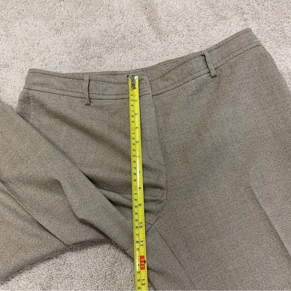 Akris Punto tan brown wool trousers dress pants Sz 12 - Picture 10 of 13